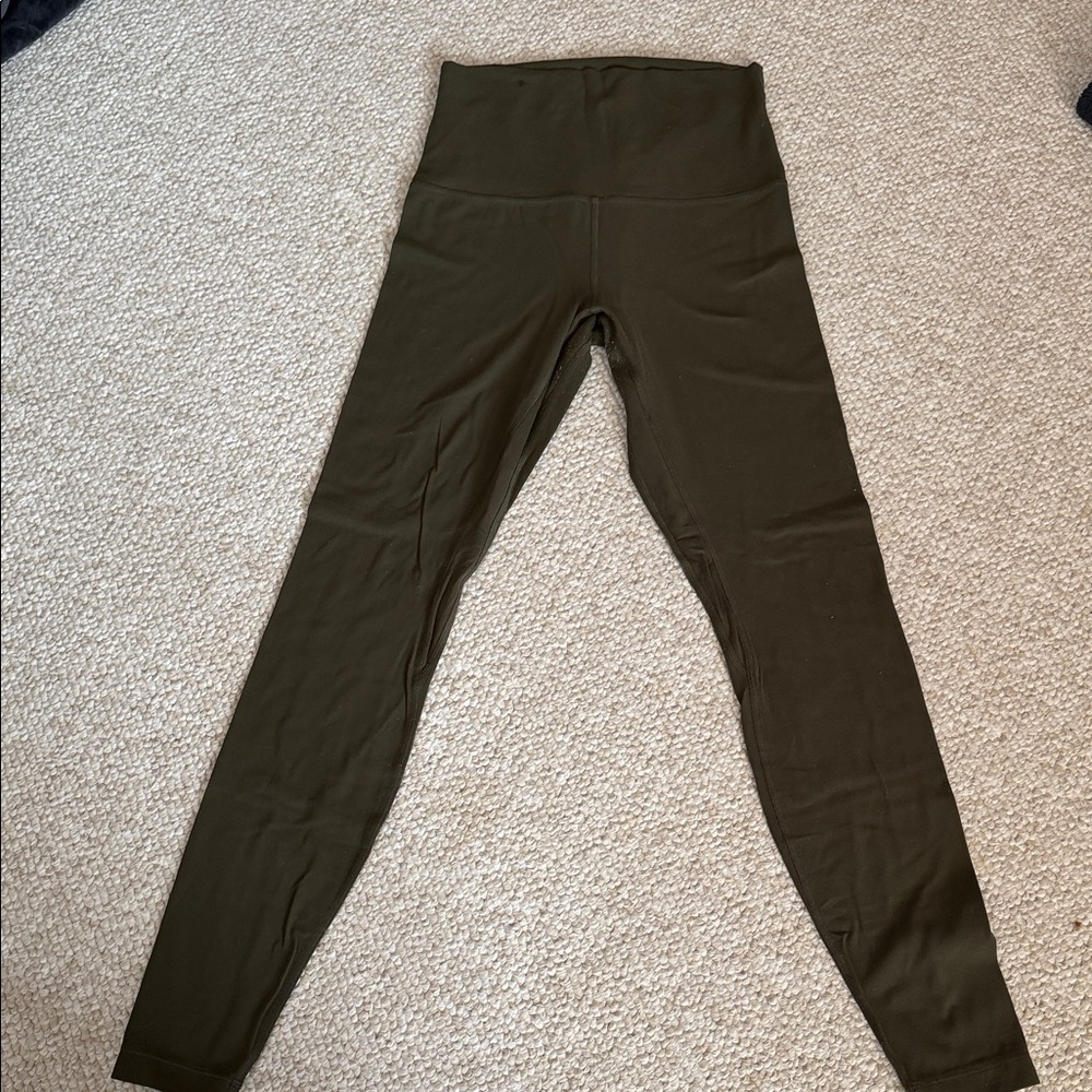 Olive Green High-Waisted lululemon Leggings